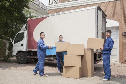 Removal team preparing a house move in Acton