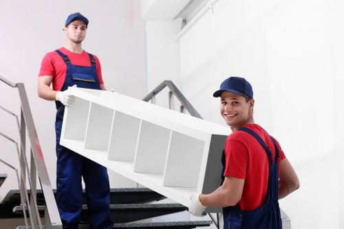 Secure packing and careful handling of items during a house move