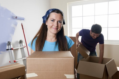 Commercial transport and office item movement in Acton