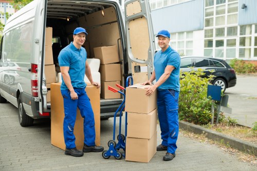 Careful loading and unloading by a local man with a van
