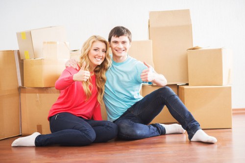 Moving team handling flat and house removals around Acton